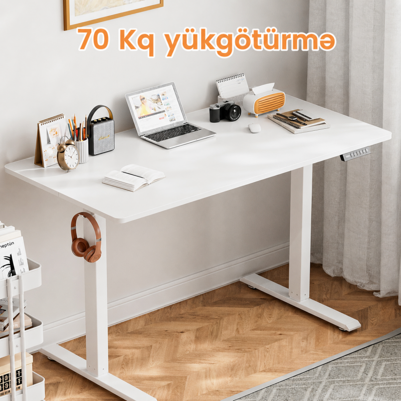 Elektrikli Lift Smart Masa &ndash; H&uuml;nd&uuml;rl&uuml;k Tənzimlənən İş Masası | Taxtaci.az