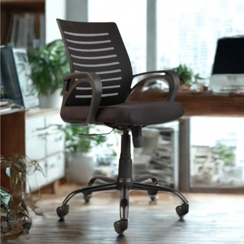 Ofis Kreslosu “Sadə” – Mesh Arxa, Erqonomik Bel Dəstəyi | Taxtaci.az