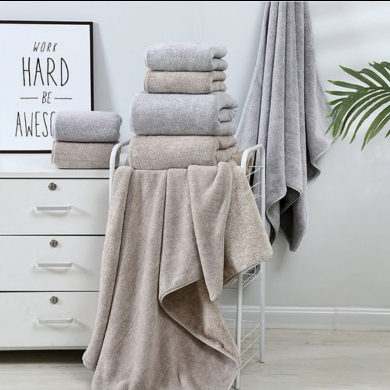 Dəsmal Dəsti 3-lü Set – Hamam Üçün Mikrofiber Komplet | Taxtaci.az