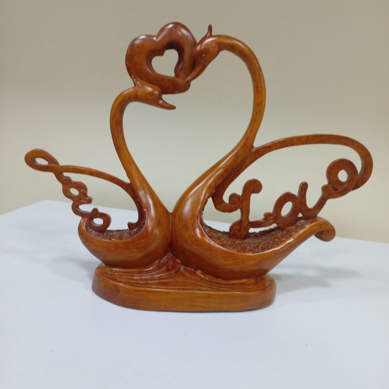 “Qu quşları” Taxta Sənət Əsəri – Romantik Dekor və Sevgi Simvolu | Taxtaci.az