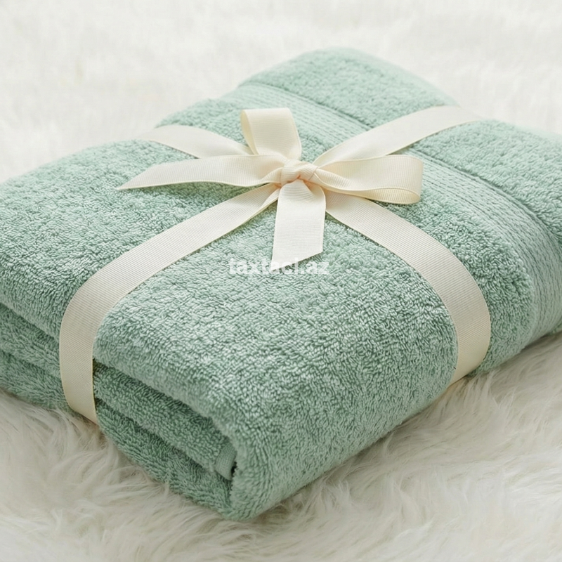 Uşaq &Uuml;&ccedil;&uuml;n Kap&uuml;şonlu Hamam Dəsmalı &ndash; Yaşıl Dinozavr