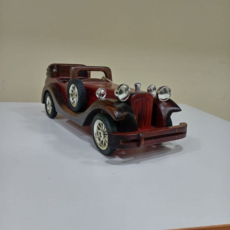 Taxta Retro Avtomobil Maketi – Klassik Dizaynlı Dekorativ Əşya | Taxtaci.az